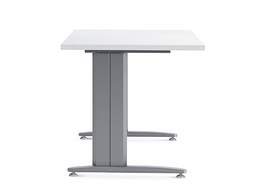 Mesa de escritorio rocada metal 2001ac04 aluminio /branca 140x80 cm , Rocada , 73045 , 8427951990365
